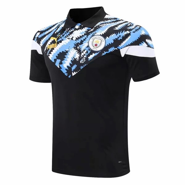 Polo Manchester City 2020-21 Schwarz Blau